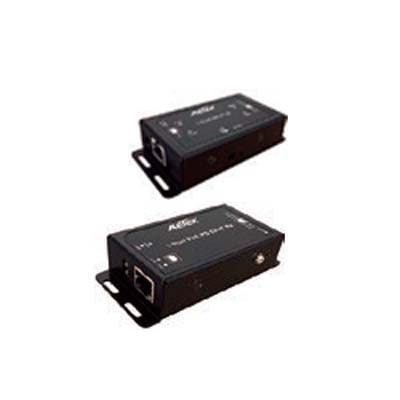 PoE Plus対応IP長距離ツイストペアケーブル伝送 送信器/受信器セット