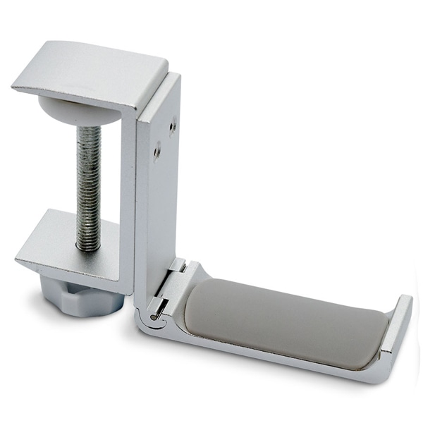 アルミ折畳みデスクフック シルバー