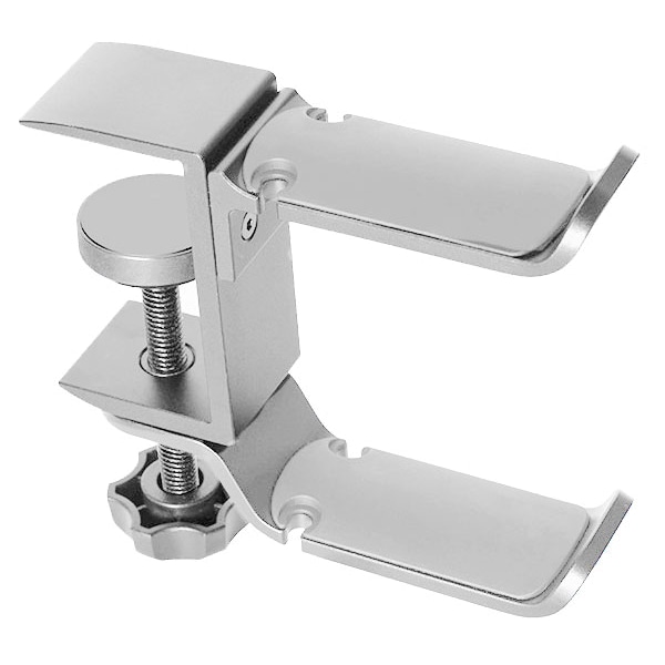 アルミダブルデスクフック シルバー