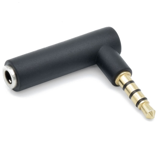 4極ステレオミニ L型変換コネクタ