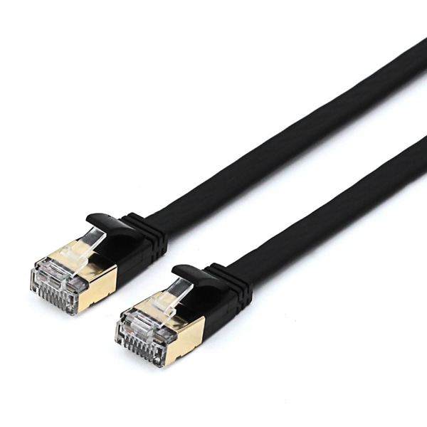 Cat8 フラットLANケーブル 5.0m ブルー