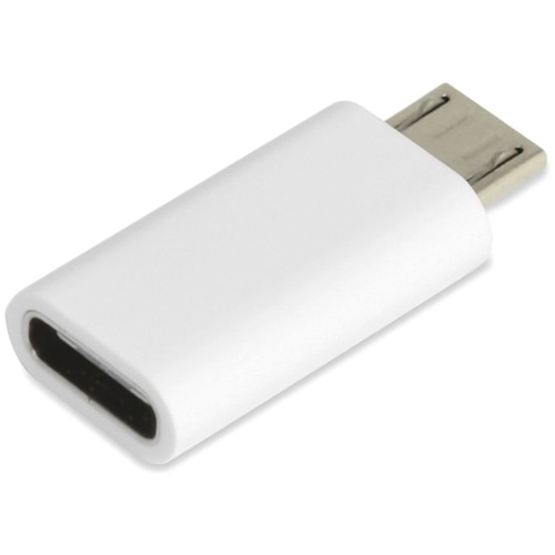 TypeC→microUSB変換コネクター（ホワイト）
