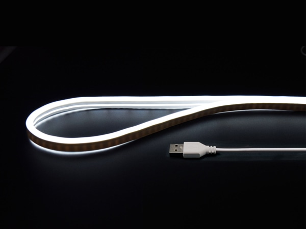 USBネオンチューブライト 1m ホワイト