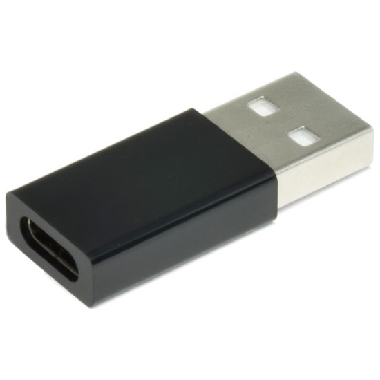 TypeC→USB2.0(A)オス変換コネクター（ブラック）