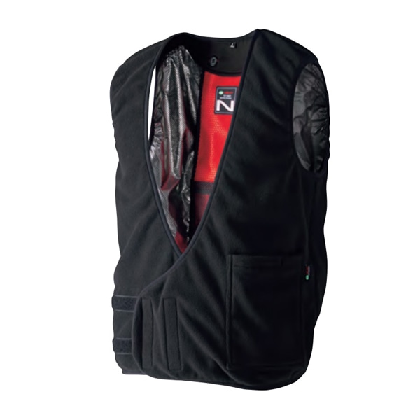 Nヒートベスト（フリース）ブラック フリー大