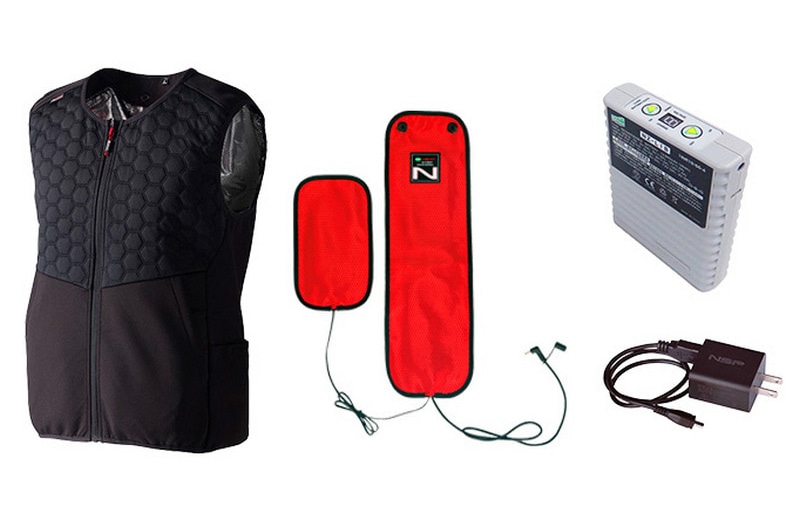 Nヒートベスト フルセット (キルト/ブラック/M/発熱体×2)