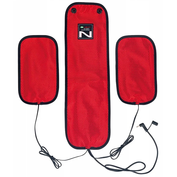 Nヒートベスト用発熱体（背中大1＋腹部小2）