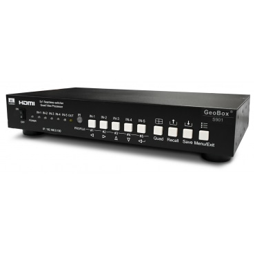 VNS GeoBox 4Kシームレススイッチャー（5入力1出力）
