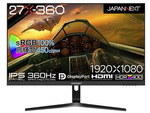 ゲーミング液晶ディスプレイ/27型/1920×1080/HDMI×2、DP×2/ブラック/スピーカー：有/2年保証