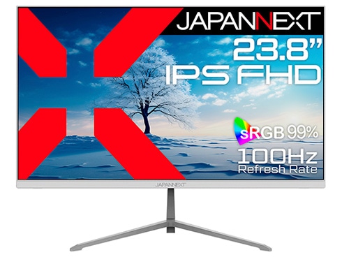液晶ディスプレイ 23.8型/1920×1080/DP×1、HDMI×1、USB-C×1/ホワイト/スピーカー有/2年保証