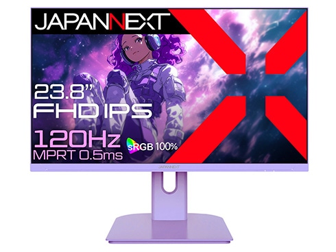 ゲーミング液晶ディスプレイ 23.8型/1920×1080/HDMI×1、VGA×1/パープル/スピーカー有/2年保証