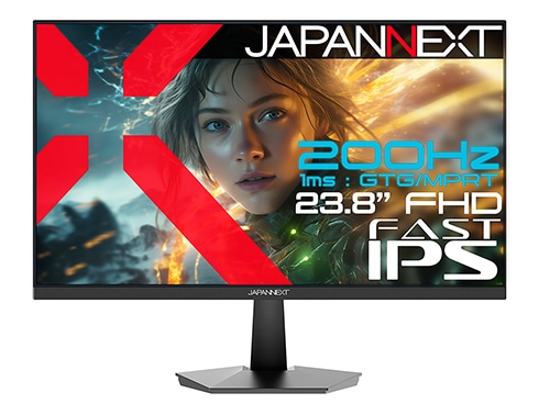 ゲーミング液晶ディスプレイ 23.8型/1920×1080/HDMI×2、DP/ブラック/スピーカー有/2年保証