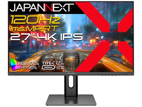 ゲーミング液晶ディスプレイ 27型/3840×2160/HDMI×2、DP×1、USB Type-C×1/ブラック/スピーカー有/2年保証