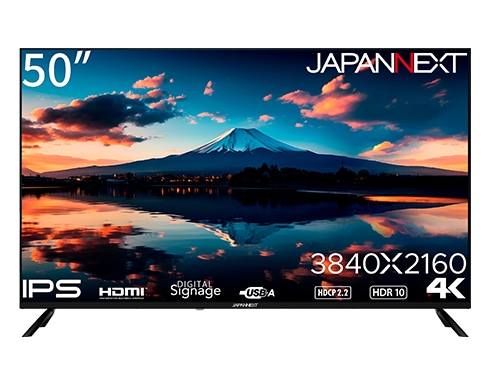 液晶ディスプレイ 50型/3840×2160/HDMI×3、USB×2/ブラック/スピーカー有/2年保証