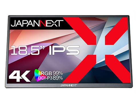 液晶ディスプレイ 18.5型/3840×2160/HDMI×1、USB-C×2/ブラック/スピーカー有/2年保証