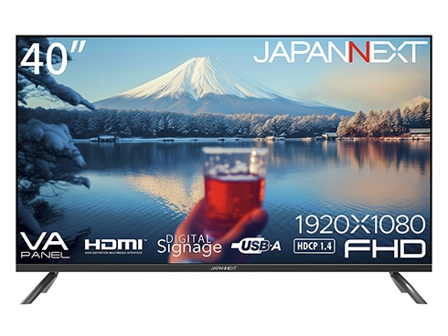 液晶ディスプレイ 40型/1920×1080/HDMI×2、USB×2/ブラック/スピーカー有/2年保証