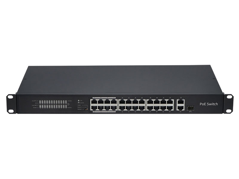 5年保証-24ポートPoEスイッチングハブ
