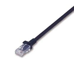 UTP 1000BASE-T対応LANケーブル コネクター付 黒 より線導体 AWG24 X 4P 15m