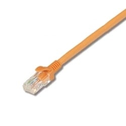 UTP 1000BASE-T対応LANケーブル コネクター付 橙 より線導体 AWG24 X 4P 5m
