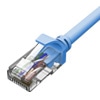 UTP カテゴリー6LANケーブル コネクター付 ライトブルー より線導体 AWG24 X 4P 2m