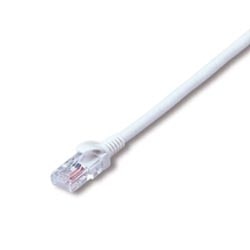 UTP 1000BASE-T対応LANケーブル コネクター付 白 単線導体 0.5mm X 4P 50m