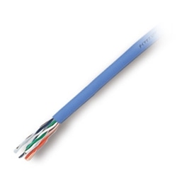 低摩擦 UTP 1000BASE-T対応LANケーブル コネクター無 空色 0.5mm X 4P 200m