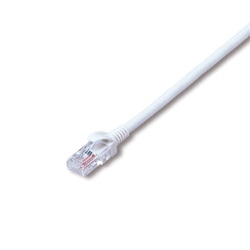 簡易包装 UTPC5e対応LANケーブル コネクター付 ホワイト より線AWG24 X 4P 10m