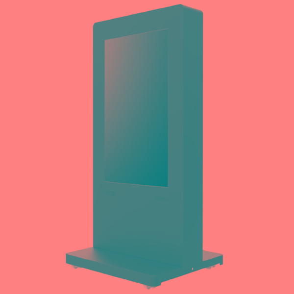 屋外用サイネージキャスター付きサイネージディスプレイ 46型/1920×1080/HDMI、VGA/ブラック/スピーカー：あり