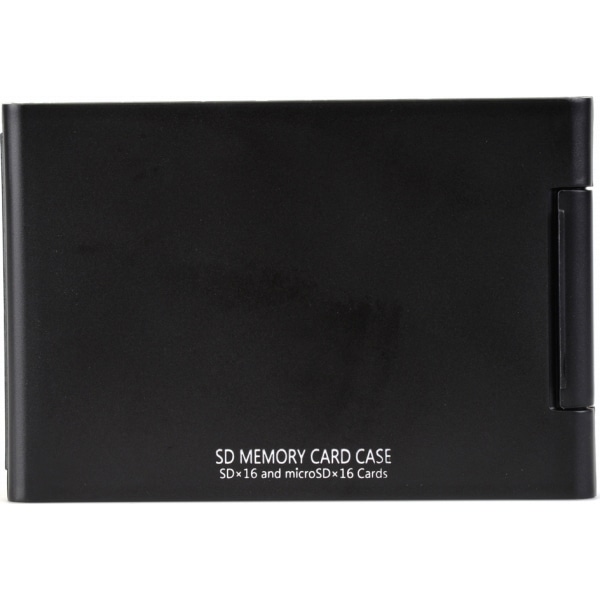 SDメモリーカードケースAS 16枚収納 ブラック