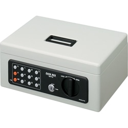 手提げ金庫(テンキー付き) B5 ライトグレー