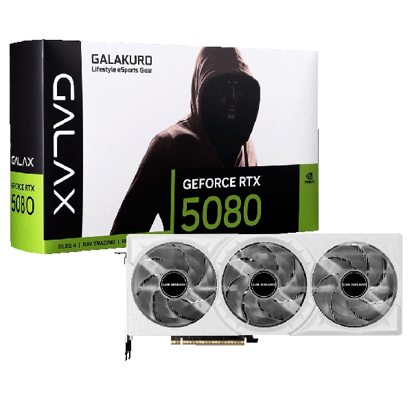 NVIDIA RTX5080搭載 グラフィックボード GDDR7 16GB GK-RTX5080-E16GB/WHITE/TP