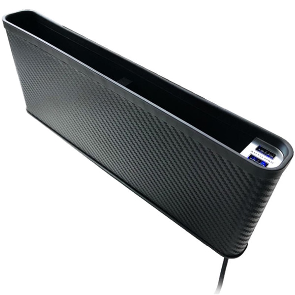 サイドポケット USB2ポート付 ブラック