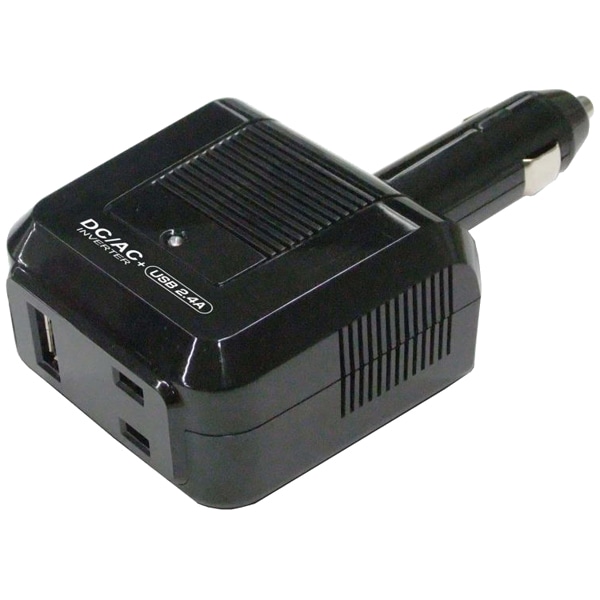 DC/ACインバーター 80W AC+USB2.4A