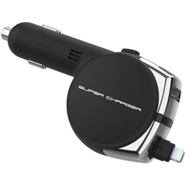 DC充電器 リール インジケーター 4.8A LN BK