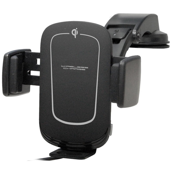 Qi自動開閉ホルダー 回転機能付 手帳対応 キャパシタ付 吸盤取り付け