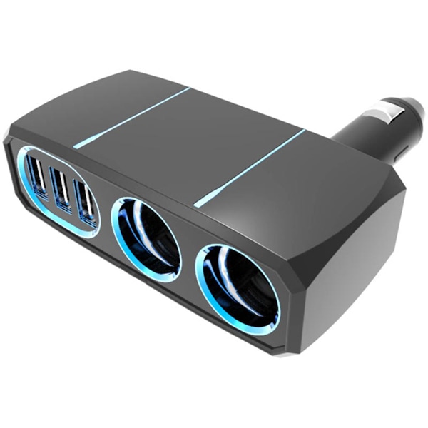 2連ダイレクトソケット 3リバーシブルUSB自動判定 7.2A ブラック