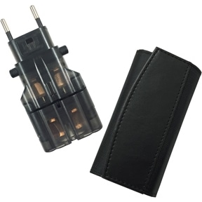 海外用変換プラグ ケース付き サスケ3 (スモーク)