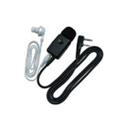 イヤホン付きクリップマイクロホン(マイク感度切替え付き)