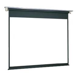 アルミ天板仕様電動巻上スクリーン 幕面ホワイトマット仕様 110型ハイビジョンサイズ