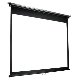 アルミ天板スプリングローラースクリーン 幕面ホワイトマット仕様 100型ワイド（16：10）