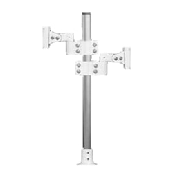 液晶モニタ、液晶テレビ用VESA対応フランジグロメット式垂直2面ポールアーム