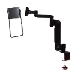 液晶モニタ・TV用VESA対応C型クランプ式フレキシブルアーム(ブラック)