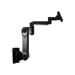 液晶モニタ・TV用VESA対応壁取付式フレキシブルアーム(ブラック)