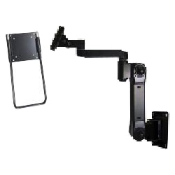 液晶モニタ・TV用VESA対応壁取付式フレキシブルアーム(ブラック)