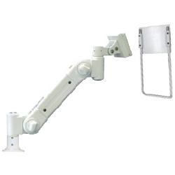 低荷重型液晶モニタ・TV用VESA対応フランジグロメット式フレキシブルスリムアーム