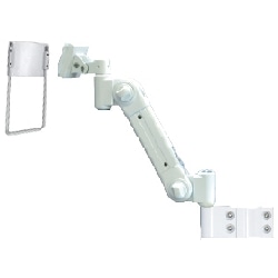 低荷重型液晶モニタ・TV用VESA対応ポールクランプ式フレキシブルスリムアームφ40