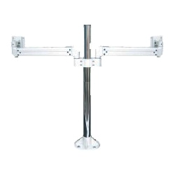 液晶モニタ・TV用VESA対応天板ネジ固定式マルチポールアーム(水平2画面)