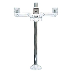 液晶モニタ・TV用VESA対応天板ネジ固定式マルチポールアーム(水平3画面)