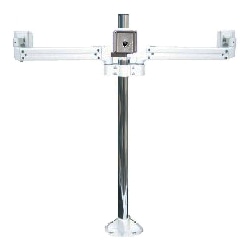 液晶モニタ・TV用VESA対応天板ネジ固定式マルチポールアーム(水平3画面)