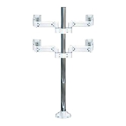 液晶モニタ・TV用VESA対応天板ネジ固定式マルチポールアーム(4画面)